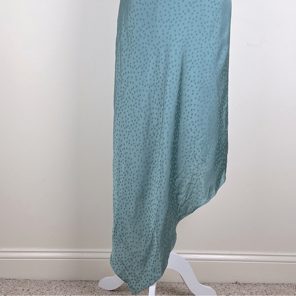 Lovers + Friends | Fairy Midi Asymmetrical Waldo Slip Dress Pacific Blue | S - Picture 5 of 12